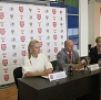 В Ледовом дворце прошла пресс-конференция, посвященная турниру «Кожаный мяч»