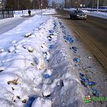 Фотофакт: улица Ломоносова в Великом Новгороде внезапно поголубела 
