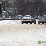 Вчерашний снегопад спровоцировал 61 аварию в городе