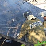Пожар на улице Рогатица в Великом Новгороде (фото)