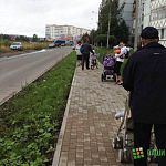 Фотофакт: для нового тротуара на улице Коровникова пожалели места
