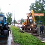 Фотофакт: в Великом Новгороде начался ремонт Псковской улицы