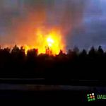 Видео: пожар на газопроводе в Новгородском районе