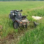 57-летняя водитель квадроцикла серьёзно пострадала в Новгородской области 