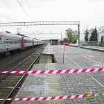 В Великом Новгороде рухнула часть железнодорожной платформы 