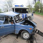 В столкновении с полицейским автомобилем в Новгородской области погиб водитель