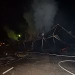 В Новгородском районе сгорел посёлок дорожных рабочих М-10