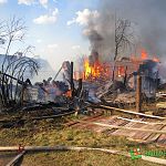 Вчера в Боровичах сгорело два дома