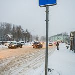 Во вторник в Великом Новгороде было пропущено 317 рейсов общественного транспорта из-за снега на дорогах