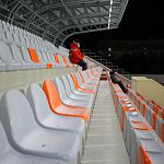 Новгородские журналисты поспорили о степени готовности реконструированного стадиона