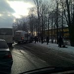 В Санкт-Петербурге в аварию попала маршрутка, ехавшая в Великий Новгород 