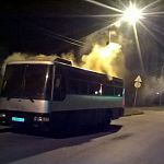 В Великом Новгороде произошёл пожар в автобусе 