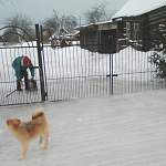 Фотофакт: в валдайской деревне Лутовёнка бабушкам приходится кататься по льду