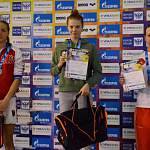 На юниорском первенстве России по плаванию Ксения Василёнок завоевала два серебра и бронзу