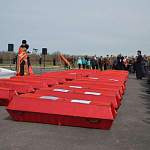 В Мясном Бору предали земле останки 259 красноармейцев