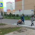 Фотофакт: в Великом Новгороде пешеходный переход сделали «на отвали»