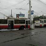 В Великом Новгороде из-за аварии затруднено движение троллейбусов