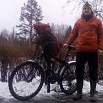 Новгородец рассказал о том, как он зимой два дня путешествовал по области на велосипеде