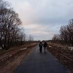 В Великом Новгороде на участке велопешеходного маршрута до Юрьева обновили асфальт
