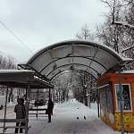 В Великом Новгороде крыши автобусных остановок могут обвалиться из-за снега
