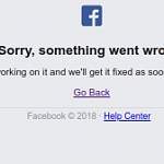 Facebook стал временно недоступен