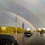 Фото: небо подарило Великому Новгороду двойную радугу