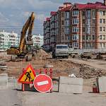На участке Белорусской улицы в Великом Новгороде начали строительство дороги