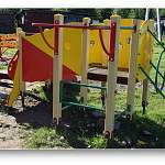 В Крестцах появились детские площадки там, где попросили жители