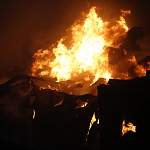 В Окуловке произошел крупный пожар