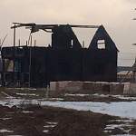 В Новгородском районе сгорел дом, который хозяева еще даже не успели достроить