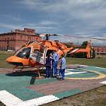 Из Великого Новгорода в Петербург вертолетом эвакуировали малыша с почечной недостаточностью