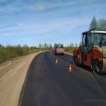 В рамках национального проекта «Безопасные и качественные автомобильные дороги» уложен асфальт на первой новгородской дороге