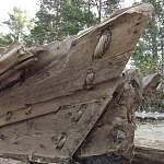 Специалисты детально изучили выброшенный на берег Онежского озера древний корабль