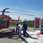 За сегодня вертолет санавиации дважды забирал пациентов из Боровичей