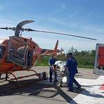Вертолет доставил в Великий Новгород пациента из Демянского района