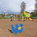В деревне Сергеево Парфинского района появилась детская игровая площадка