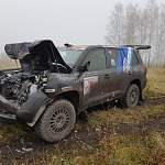 Автомобиль гонщика Антона Мельникова попал на «Симбирском тракте» в крупное ДТП с грузовиком