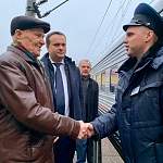 Освободитель Севастополя Александр Попов стал одним из первых пассажиров поезда «Таврия»