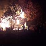 В Шимском районе сгорел дом