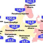 Новгородская область остается на пятом месте в СЗФО по числу случаев коронавируса на 100 000 населения