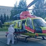 Вертолёт доставил из Пестовского района в Великий Новгород пациента с двусторонней пневмонией