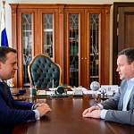 Андрей Никитин провёл рабочую встречу с министром труда и соцзащиты РФ Антоном Котяковым