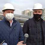 Сергей Бусурин посетил стройплощадку «проблемного» детского сада в Псковском микрорайоне