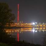 Новгородская телебашня окрасилась в красный цвет в честь Дня борьбы с инсультом