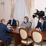 Елена Писарева и Евгений Богданов обсудили областной бюджет на три года