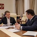 Андрей Никитин встретился с новым министром природных ресурсов и экологии РФ Александром Козловым