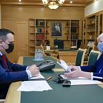 Андрей Никитин обсудил с главой Парфинского района вопросы развития муниципалитета