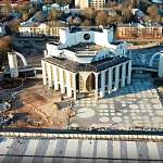 Оцените преображение Софийской набережной в Великом Новгороде с высоты птичьего полёта