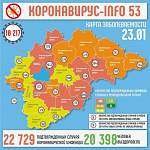 В Великом Новгороде и Боровичском районе выявили одинаковое количество новых случаев COVID-19 за сутки