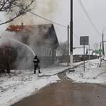 Сегодня утром на пожаре в Крестецком районе погиб человек